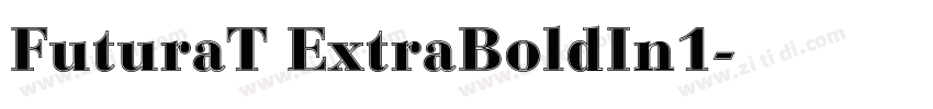 FuturaT ExtraBoldIn1字体转换
